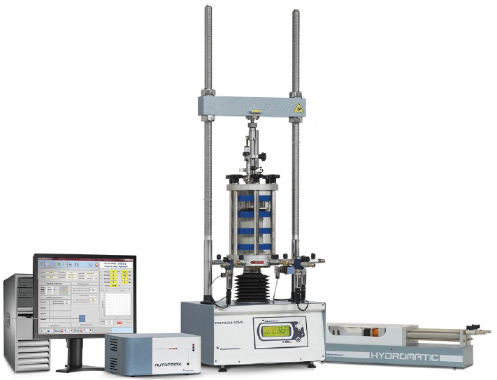 自動三軸測試系統,自動三軸儀,有效/總應力試驗,有效/總應力試驗,滲透試驗,非飽和三軸試驗,CRS試驗,無側限,CBR 試驗